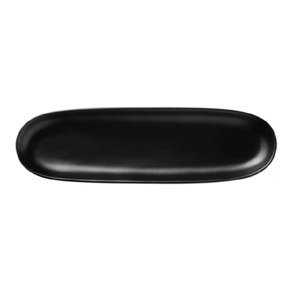 Libbey DRI-11-O 13-1/4 Inch Oblong Tray with Satin Matte Finish Porcelain