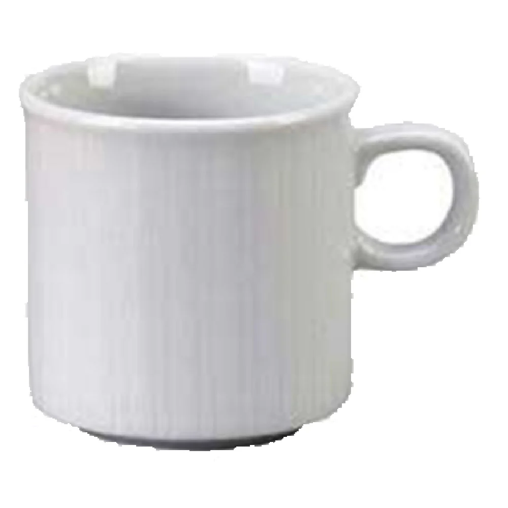 Vertex China CB-35 3-1/2 Oz. A.D. Cup with Handle Porcelain Bright White Vertex China CB-35 3-1/2 Oz. A.D. Cup with Handle Porcelain Bright White