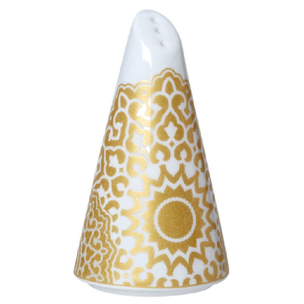 Steelite 82110AND0526 1.625 Inch Pepper Shaker with Moresque Bone China