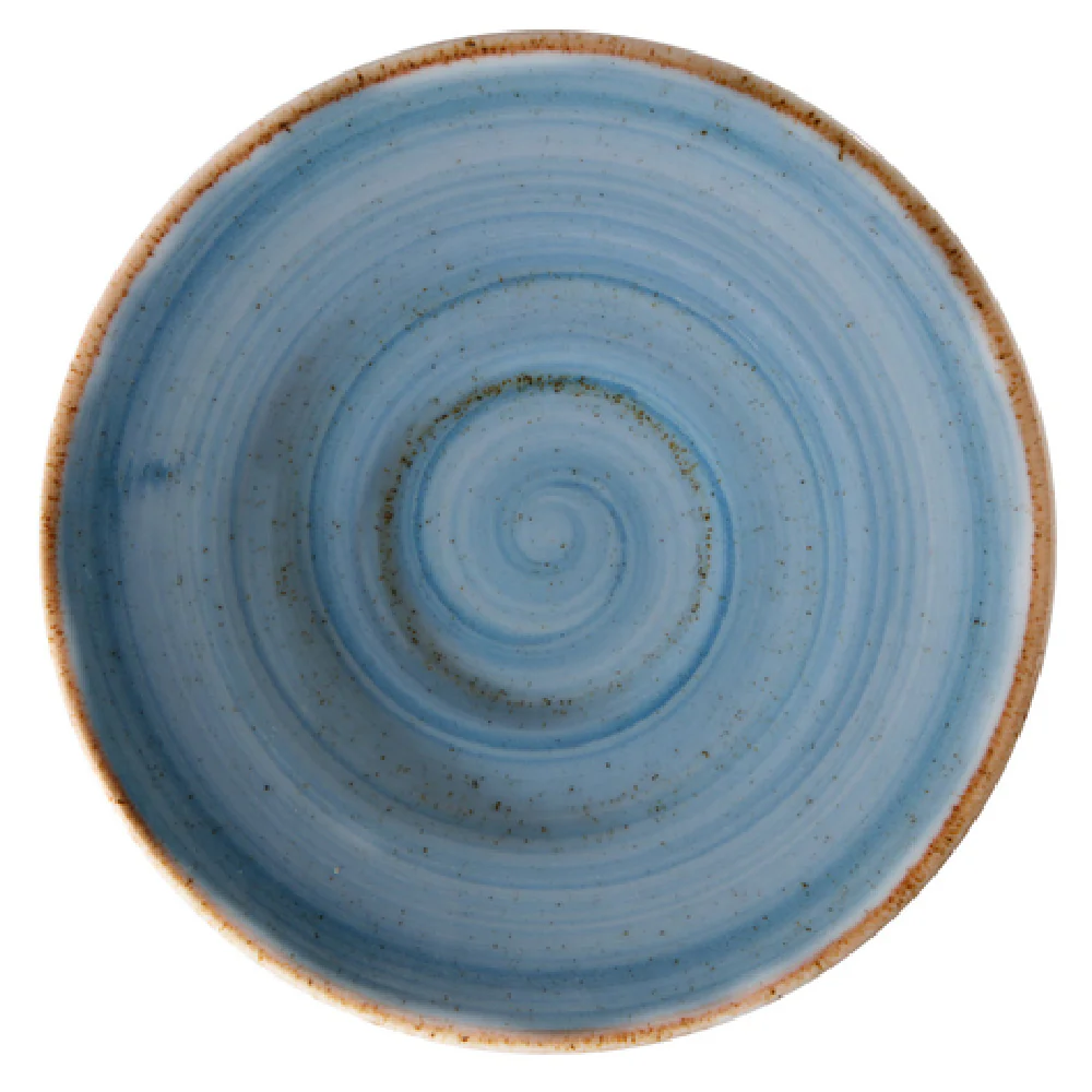 GET Enterprises PA1604900324 6-1/2 Inch Tea Bouillon Saucer Porcelain Blue GET Enterprises PA1604900324 6-1/2 Inch Tea Bouillon Saucer Porcelain Blue