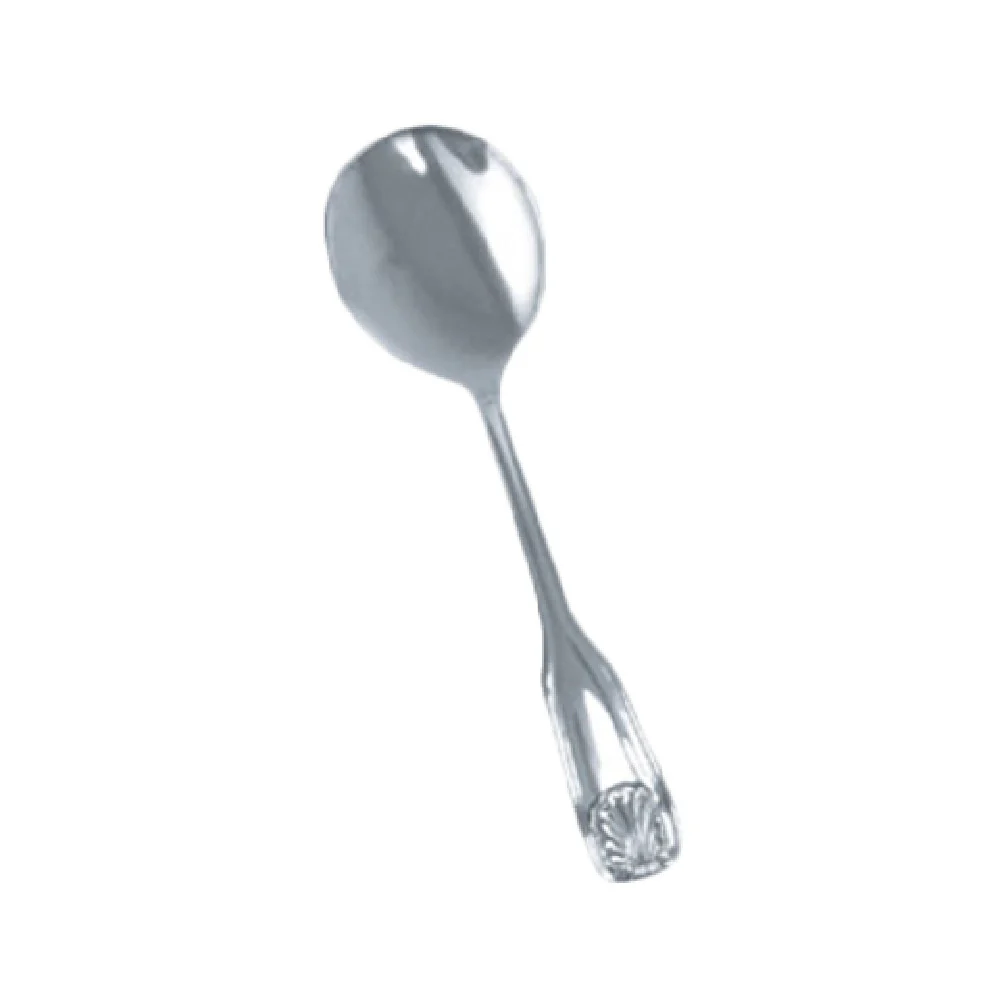 Thunder Group SLSS004 7.52 Inch Dessert Spoon Sea Shell Mirror Finish 18/0 Stainless Steel