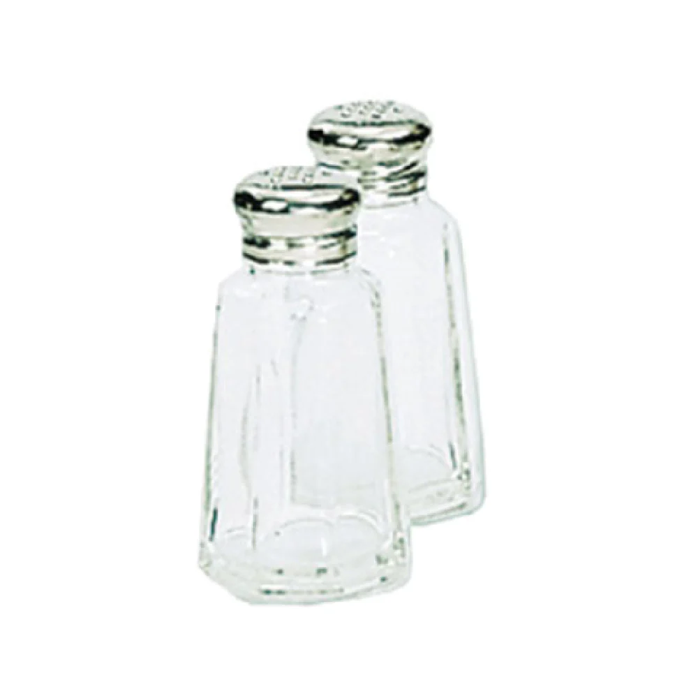 Admiral Craft SMT-2 2 Oz Salt Pepper Shaker Mushroom Top with Glass Jar