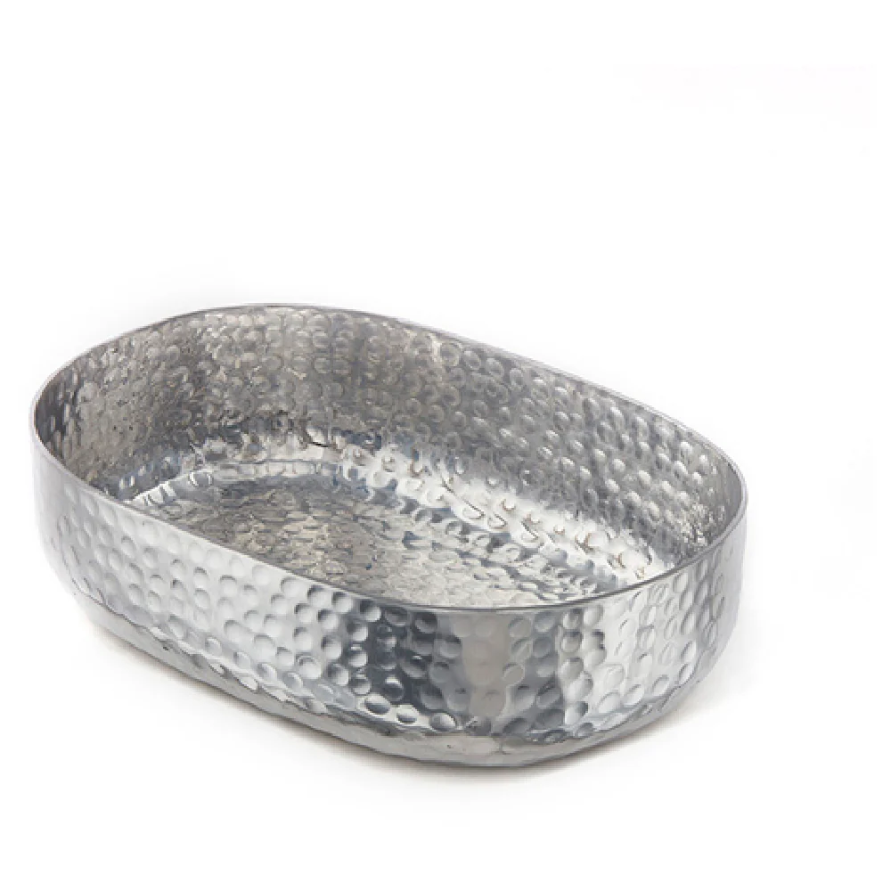 American Metalcraft ABHS69 48 Oz Oval Basket Hammered Aluminum Silver American Metalcraft ABHS69 48 Oz Oval Basket Hammered Aluminum Silver