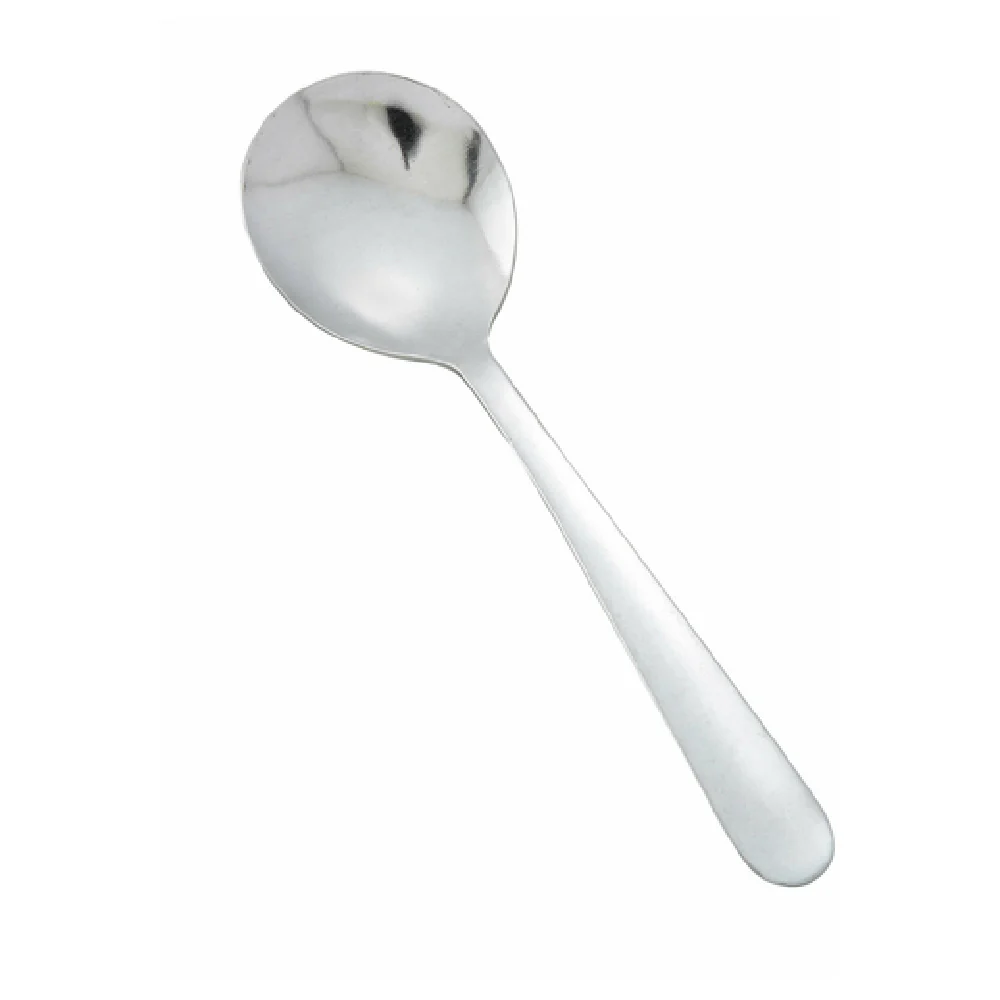 Winco 0002-04 6 Inch Bouillon Spoon Medium Weight Vibro Finish 18/0 Stainless Steel Winco 0002-04 6 Inch Bouillon Spoon Medium Weight Vibro Finish 18/0 Stainless Steel
