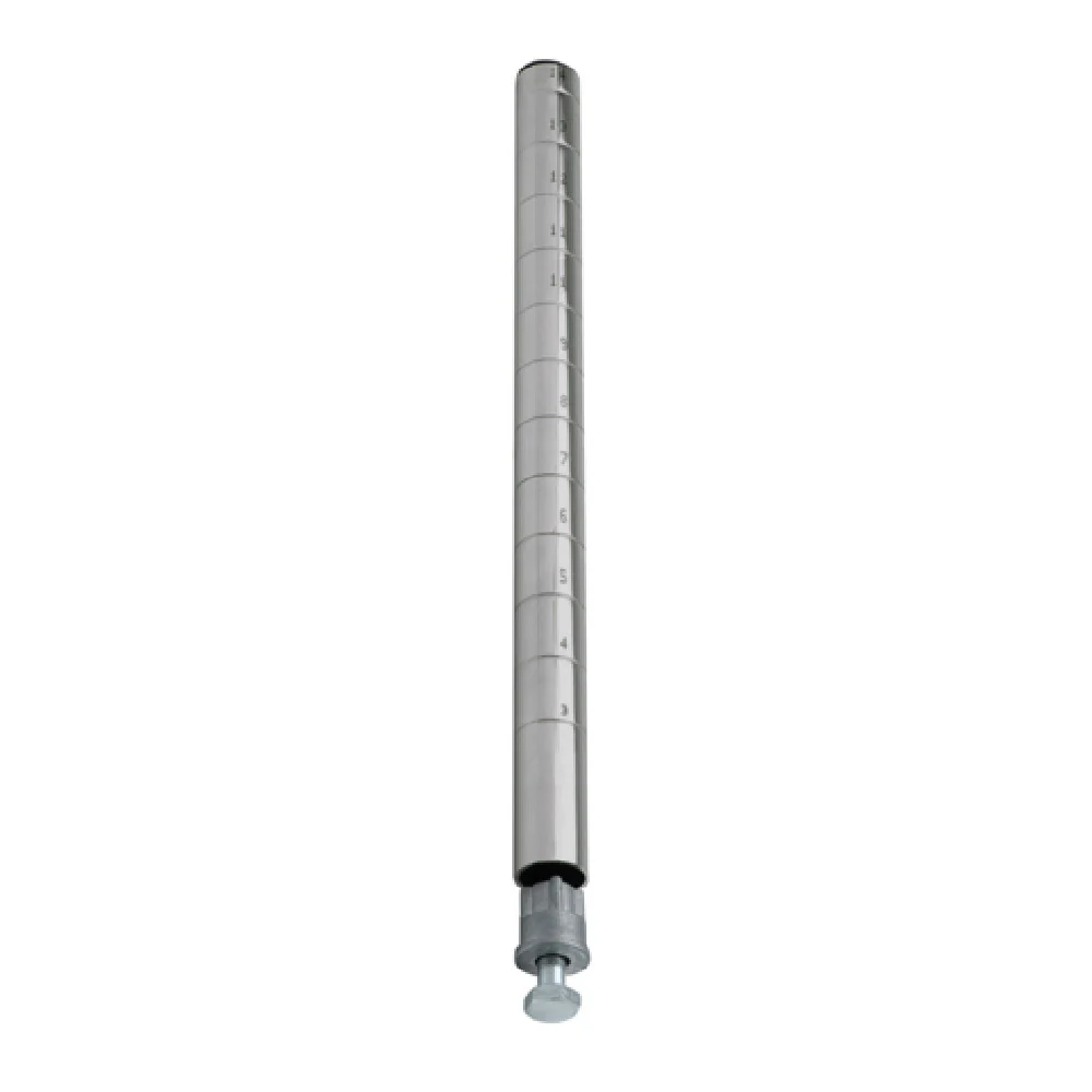 Quantum P96S 1 Inch Post with Leveling Legs and Numbered Grooves Stainless Steel Quantum P96S 1 Inch Post with Leveling Legs and Numbered Grooves Stainless Steel