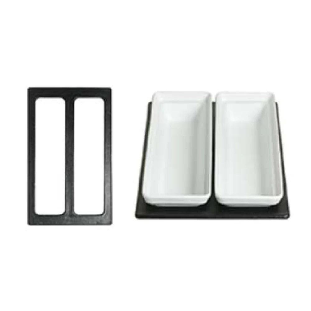 GET Enterprises T0B25WW 21-11/16 Inch White Tile Inset Cast Aluminum with Resin Coating