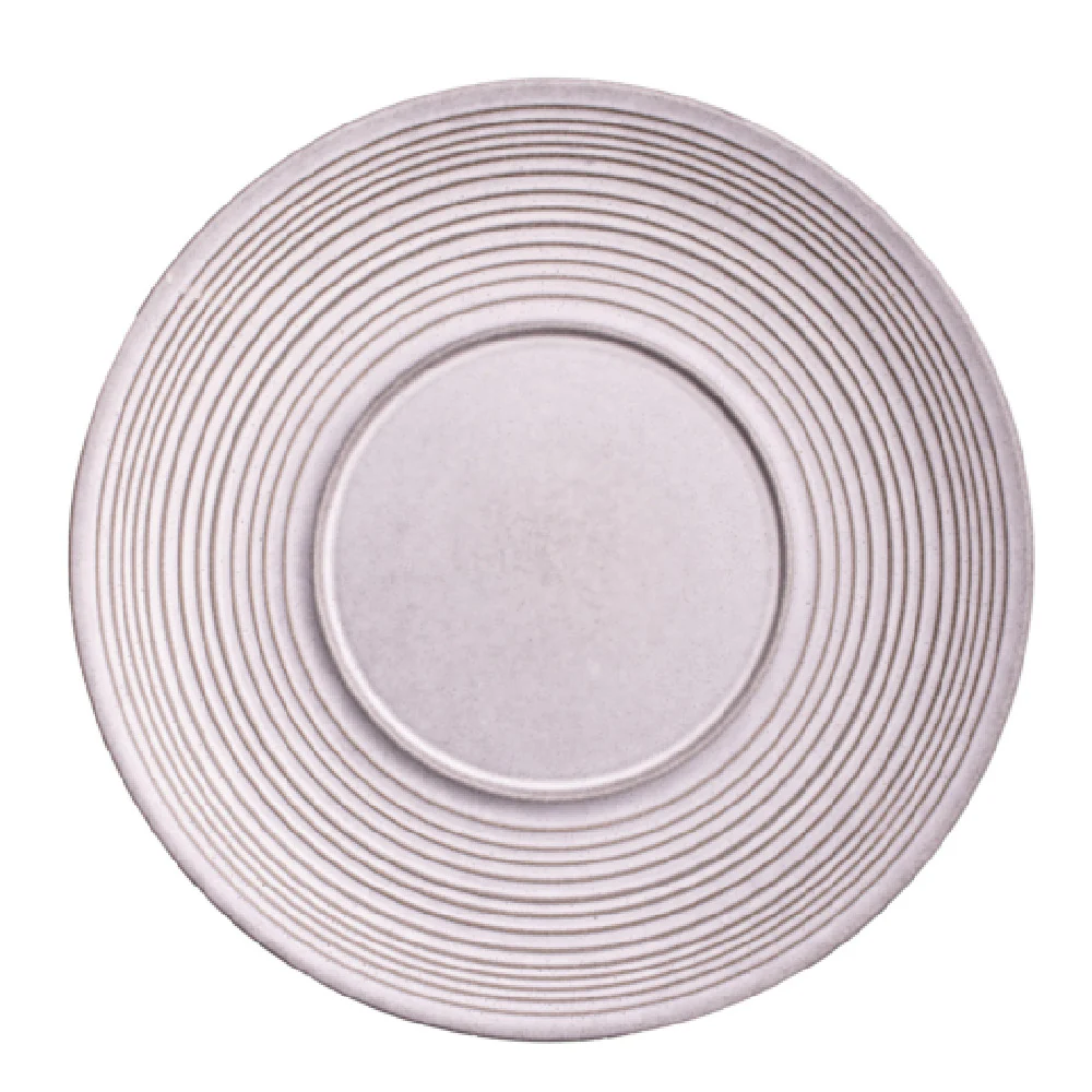 Vertex China E-205-F 11-1/4 Inch Diameter Round Plate with 5-1/2 Inch Well Blue Fog Vertex China E-205-F 11-1/4 Inch Diameter Round Plate with 5-1/2 Inch Well Blue Fog
