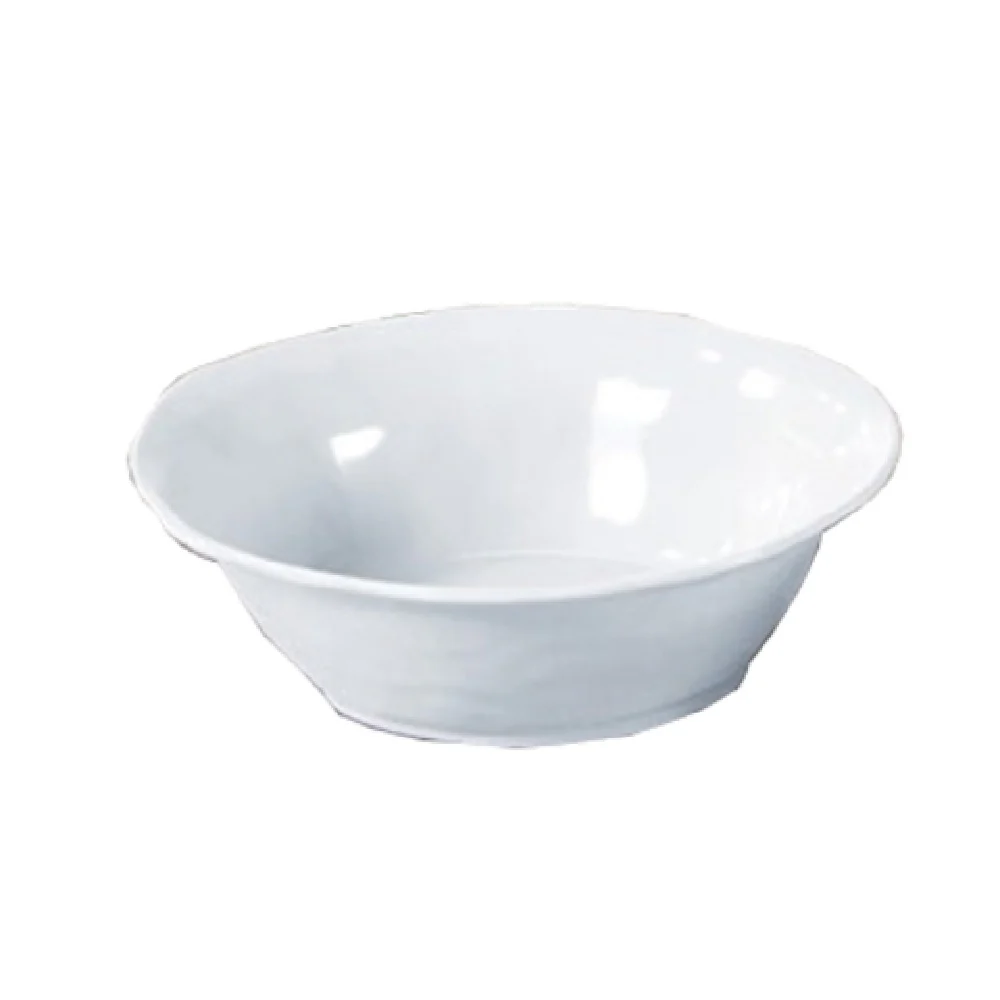 Yanco CAT-1272 4-1/4 Qt Melamine Round Catering Bowl White 14-1/2 Inch