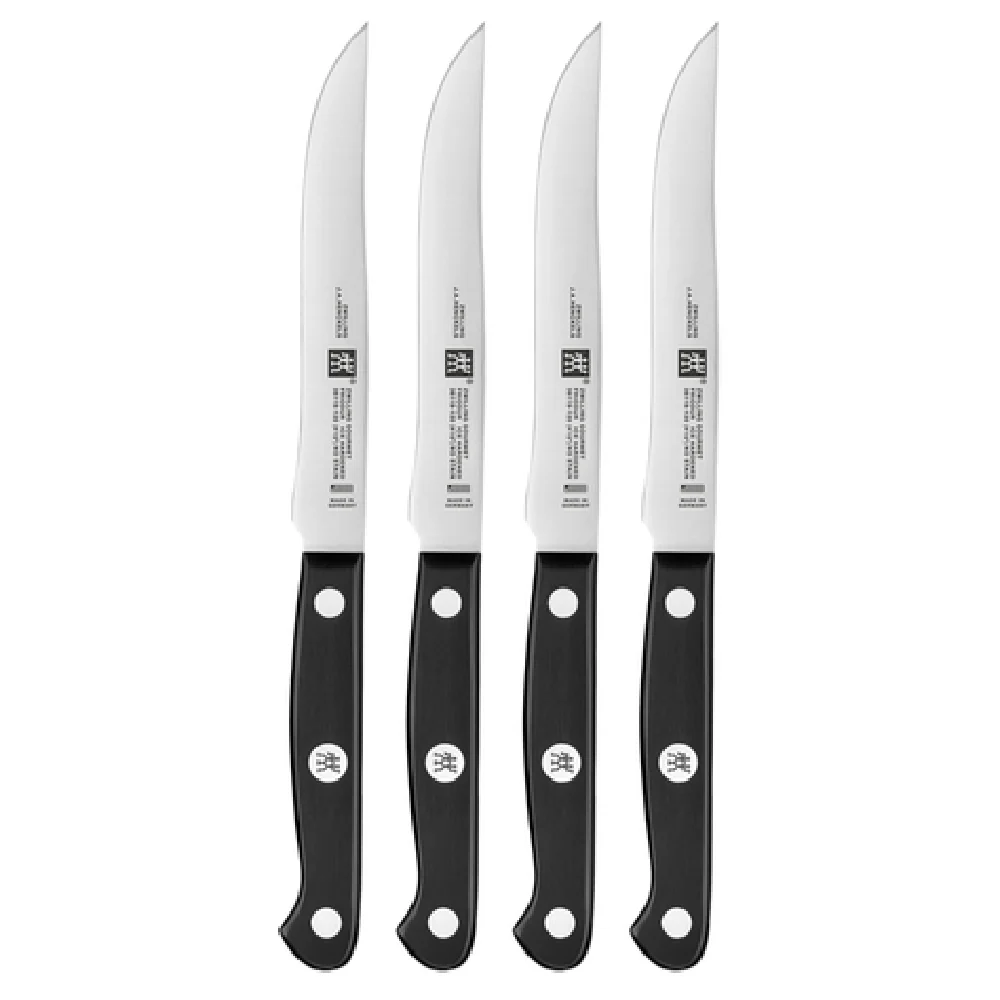 Zwilling 36130-008 5 Inch Half Serrated Steak Knife Set 4 Piece High Carbon Steel Zwilling 36130-008 5 Inch Half Serrated Steak Knife Set 4 Piece High Carbon Steel