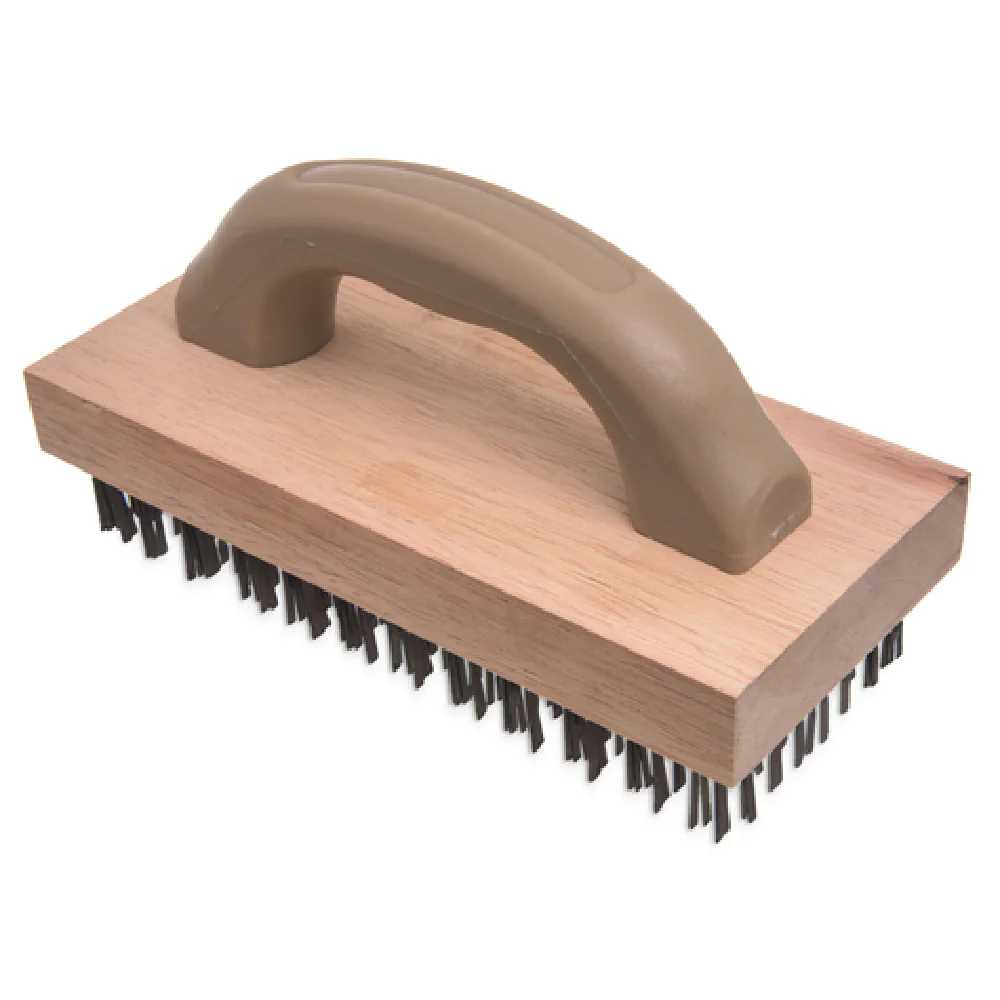 Carlisle 4067600 4 Inch Butcher Block Brush with Steel Wire Bristle Trim Carlisle 4067600 4 Inch Butcher Block Brush with Steel Wire Bristle Trim