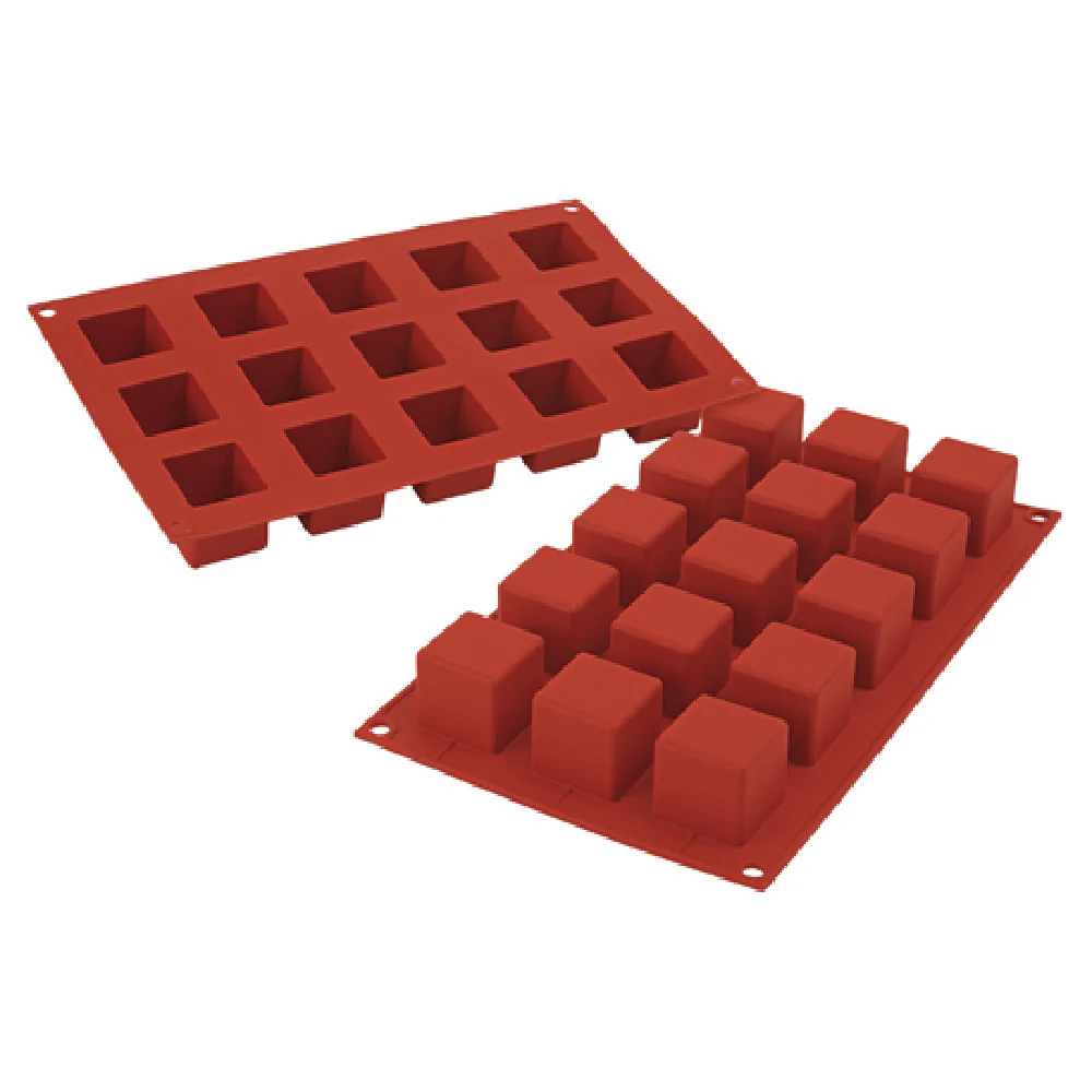 Louis Tellier SF105 12 Inch Silikomart Mold Cube Flexible Silicone - 15 oz