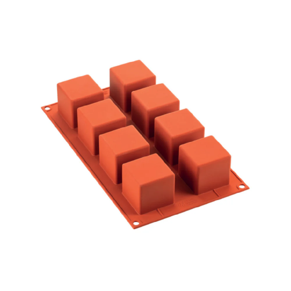 Louis Tellier SF104 15 Inch Baking Mold Non-Stick Silicone Six Cubes