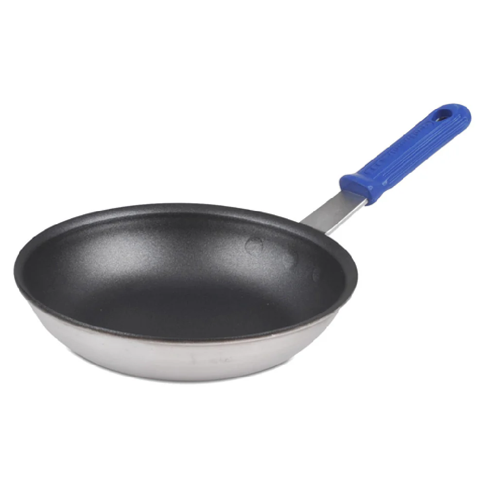JB Prince S302 7 Fry Pan 7 Inch Aluminum Non-exposed riveted handle Silicone sleeve Silverstone non-stick blue