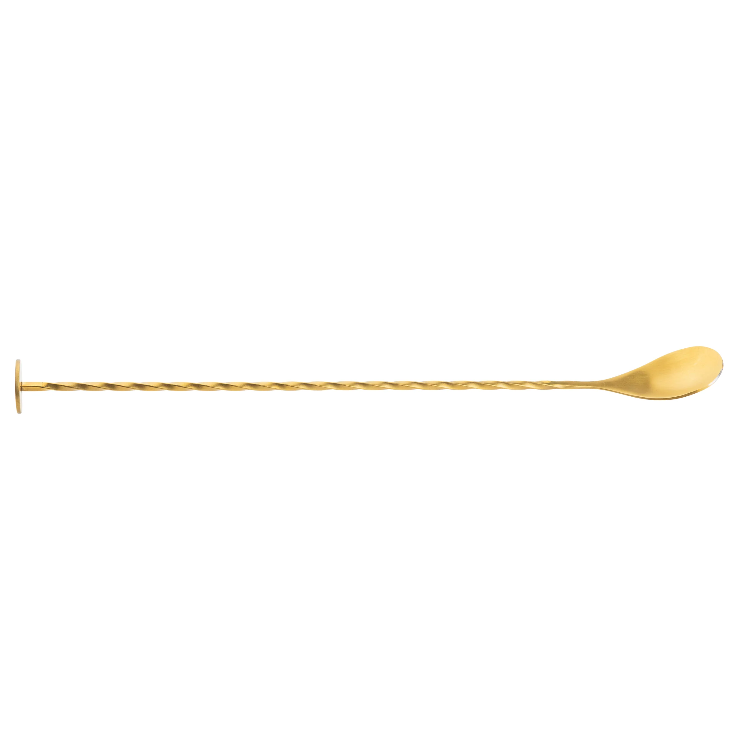Tablecraft 11816 11 Inch Bar Spoon 18/8 Stainless Steel Gold Finish