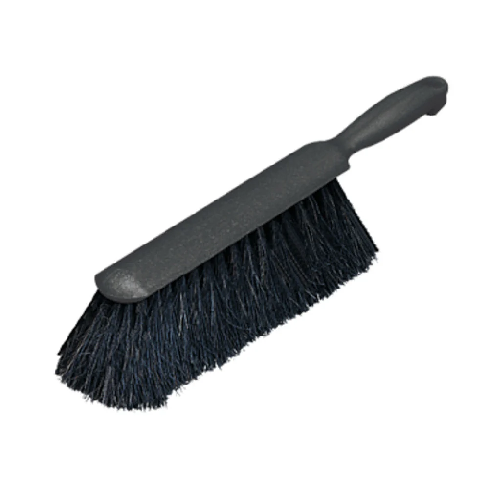 Carlisle 3638003 9 Inch Counter/Bench Brush Plastic Block Horsehair Bristles Black