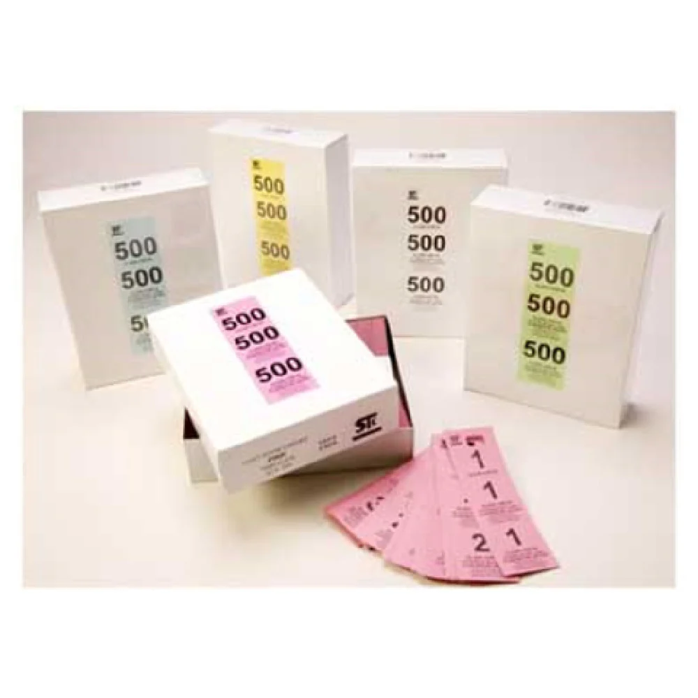 Stanton Trading 3GCR-ASSORTED Coat Check Tag Cardboard Assorted Colors 50 Boxes