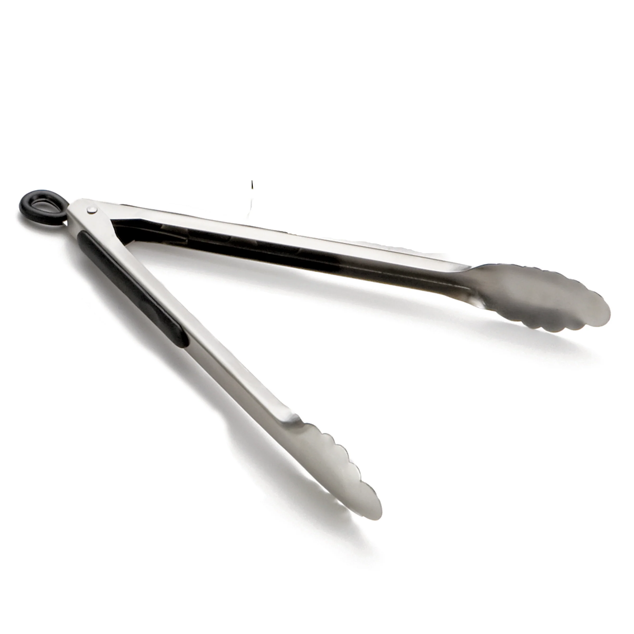 Tablecraft 2012 12 Inch Locking Tongs Ergonomic Non Slip Grip Stainless Steel