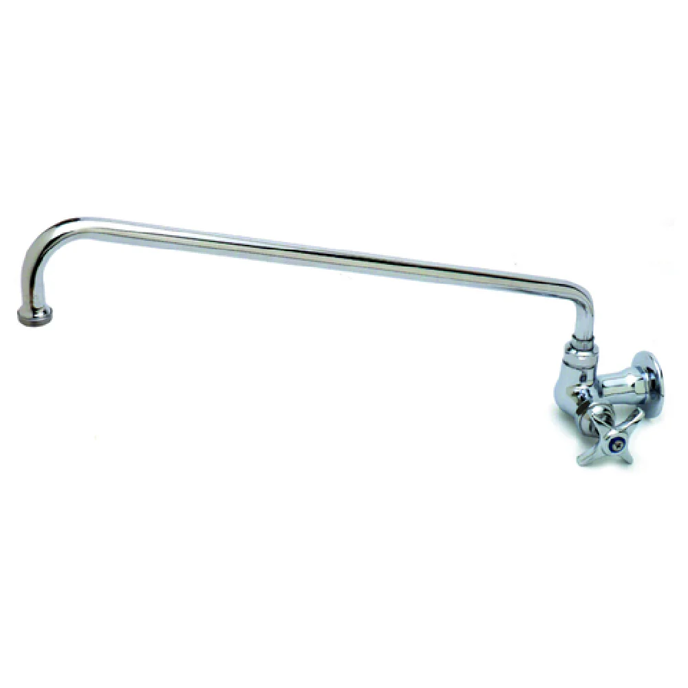 T&S Brass B-0210-060X Pantry Faucet 8 Inch Swing Nozzle Wall Mounted Low Lead