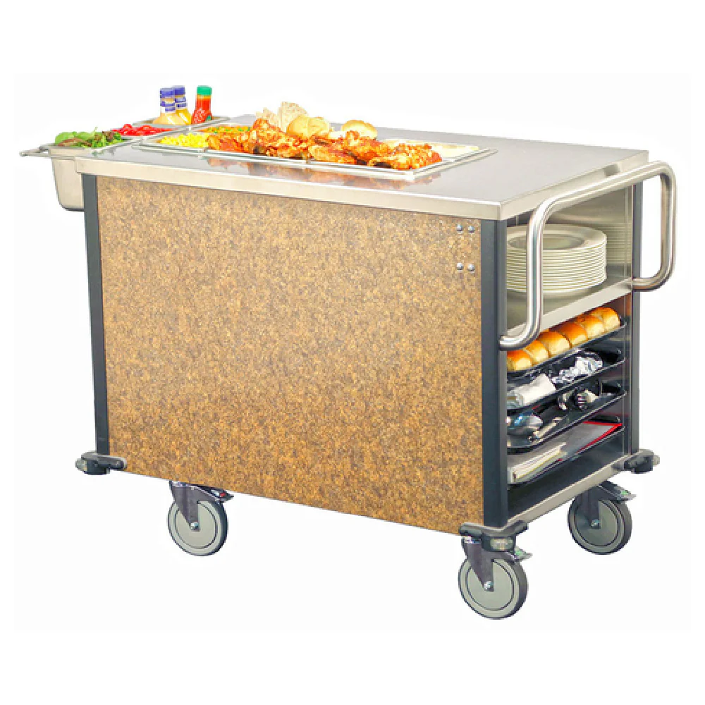 Lakeside 6754 26 Inch Mini SuzyQ Hot Food Cart Electric with Hot Well Stainless Steel Lakeside 6754 26 Inch Mini SuzyQ Hot Food Cart Electric with Hot Well Stainless Steel
