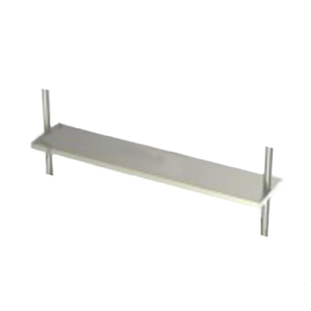 AERO Manufacturing CFAO-15144 144 Inch Economy Overshelf Table Mount Stainless Steel with Turn Down Edge