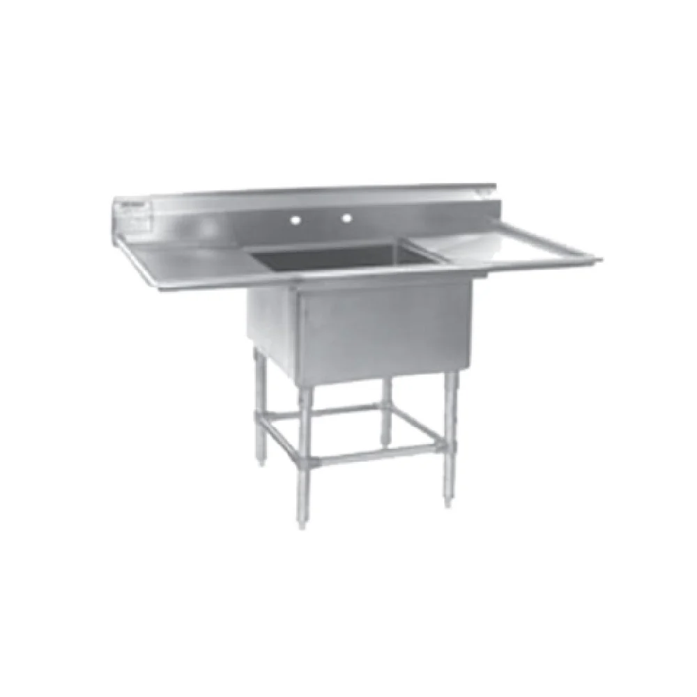 Eagle FN2424-1-30R-14/3 57-1/2 Inch Sink with 14 Gauge Stainless Steel Top