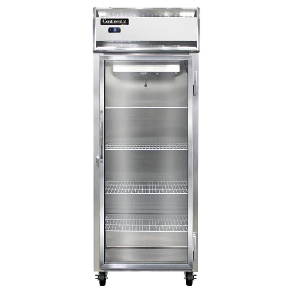 Continental Refrigerator 1FESNGD 28-1/2 Inch Reach-In Freezer 1 Section Self-Contained Stainless Steel