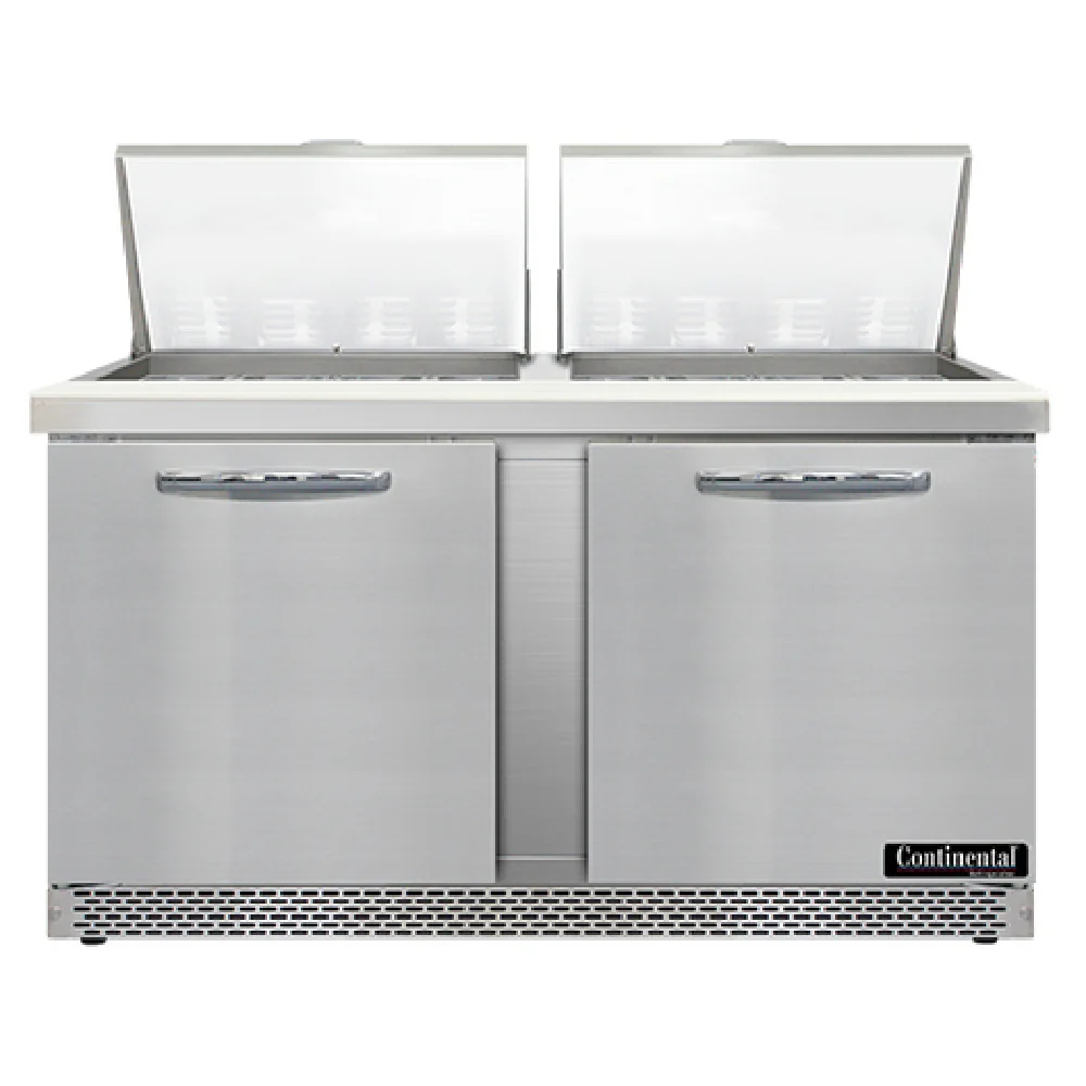 Continental Refrigerator SW60N24M-FB 60 Inch Mighty Top Sandwich Unit 17 cu ft Continental Refrigerator SW60N24M-FB 60 Inch Mighty Top Sandwich Unit 17 cu ft