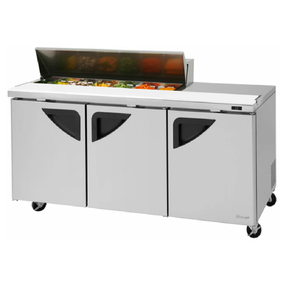 Turbo Air TST-72SD-12S-N(-LW) 72 Inch Super Deluxe Sandwich Salad Unit 23 cu ft