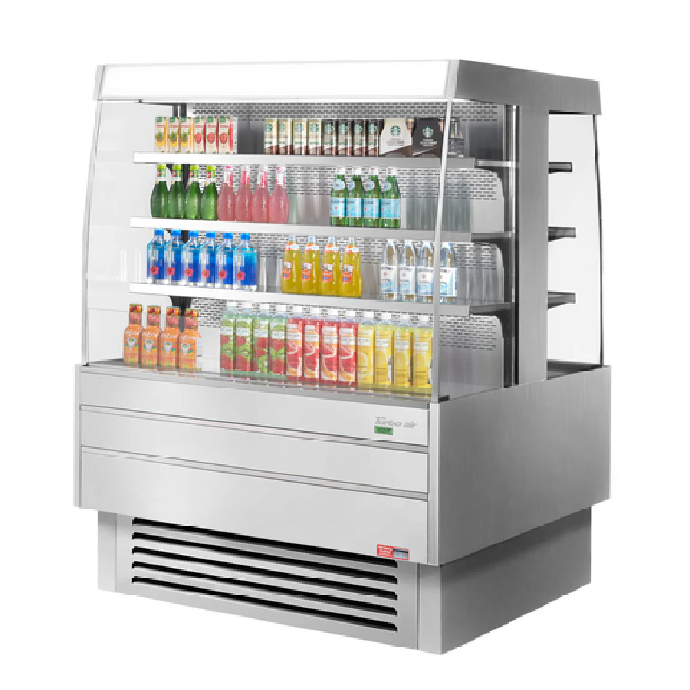 Turbo Air TIOM-48SS-N 50 Inch Island Display Refrigerated Merchandiser 17.6 cu ft