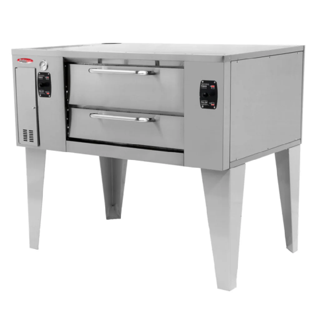 BakeMax BMBPD125 66 Inch Pizza Stone Hearth Deck Oven Gas with 65000 BTU BakeMax BMBPD125 66 Inch Pizza Stone Hearth Deck Oven Gas with 65000 BTU