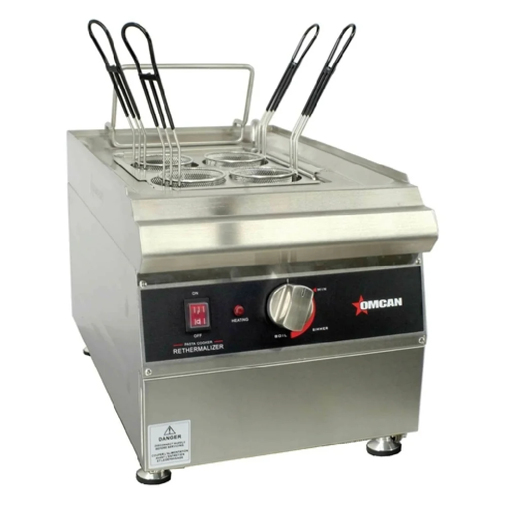 Omcan 41882 14 Inch Electric Pasta Cooker with Sliding Front Door Stainless Steel Omcan 41882 14 Inch Electric Pasta Cooker with Sliding Front Door Stainless Steel
