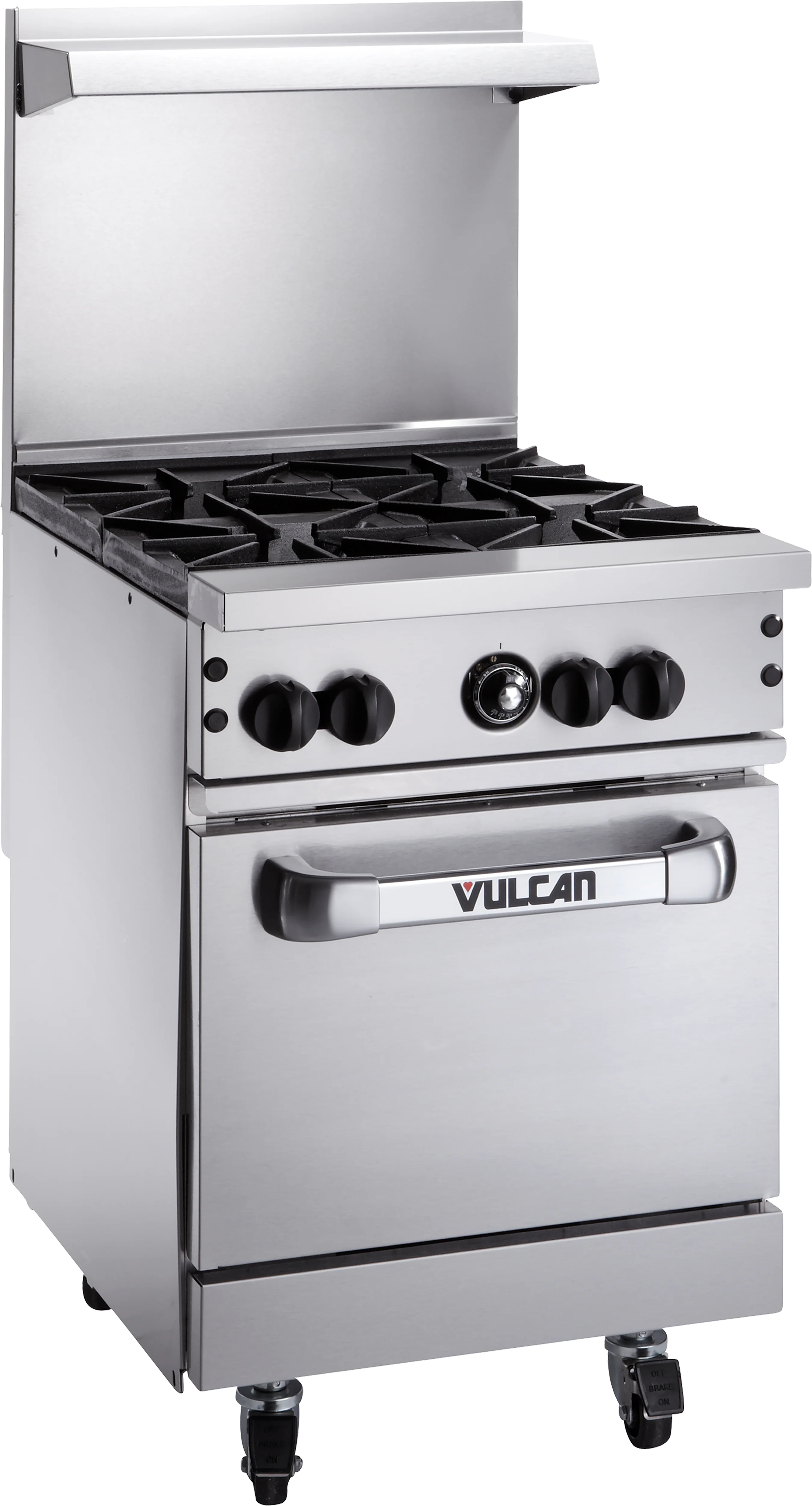 Vulcan 24S-4B-QS-PLATINUM_LP Gas 24 Inch Restaurant Range with Standard Oven 4 Burners 120000 BTU