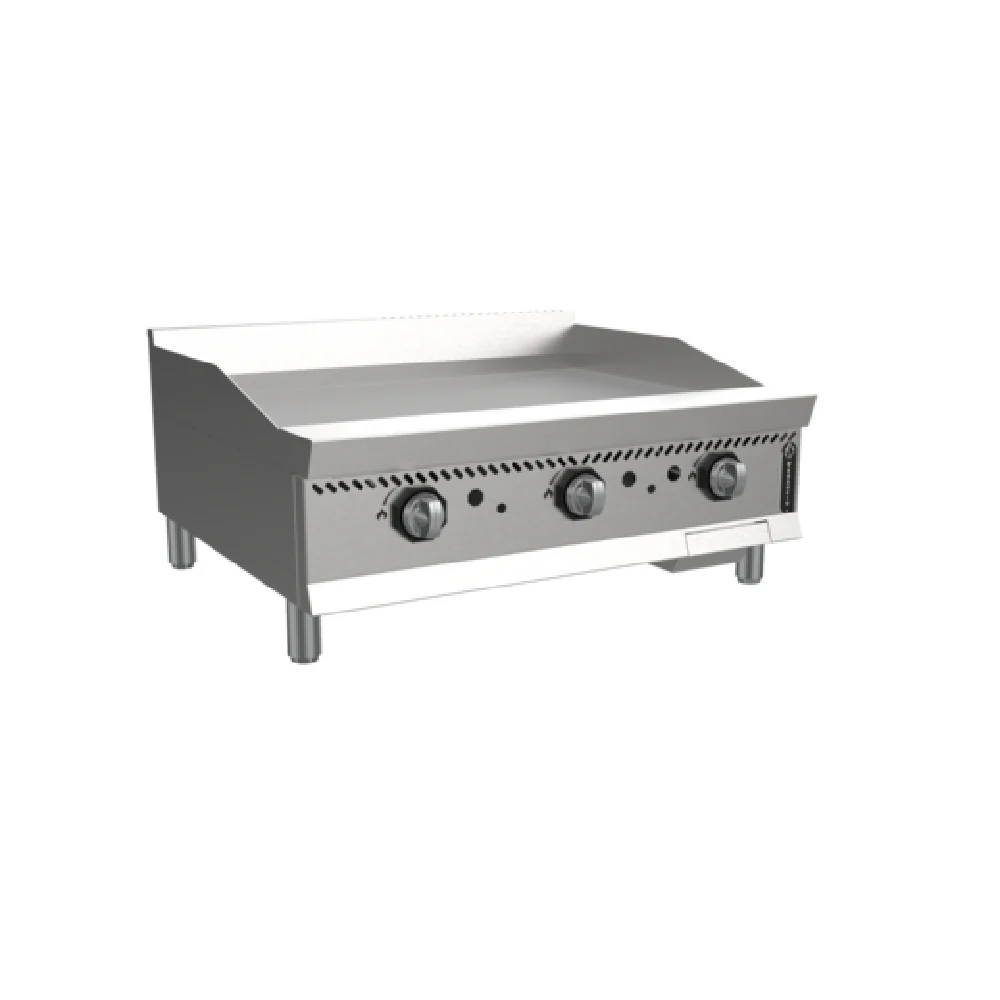 Venancio O36GM 36 Inch Gas Griddle with 3 Burners 90000 BTU Countertop Stainless Steel Venancio O36GM 36 Inch Gas Griddle with 3 Burners 90000 BTU Countertop Stainless Steel