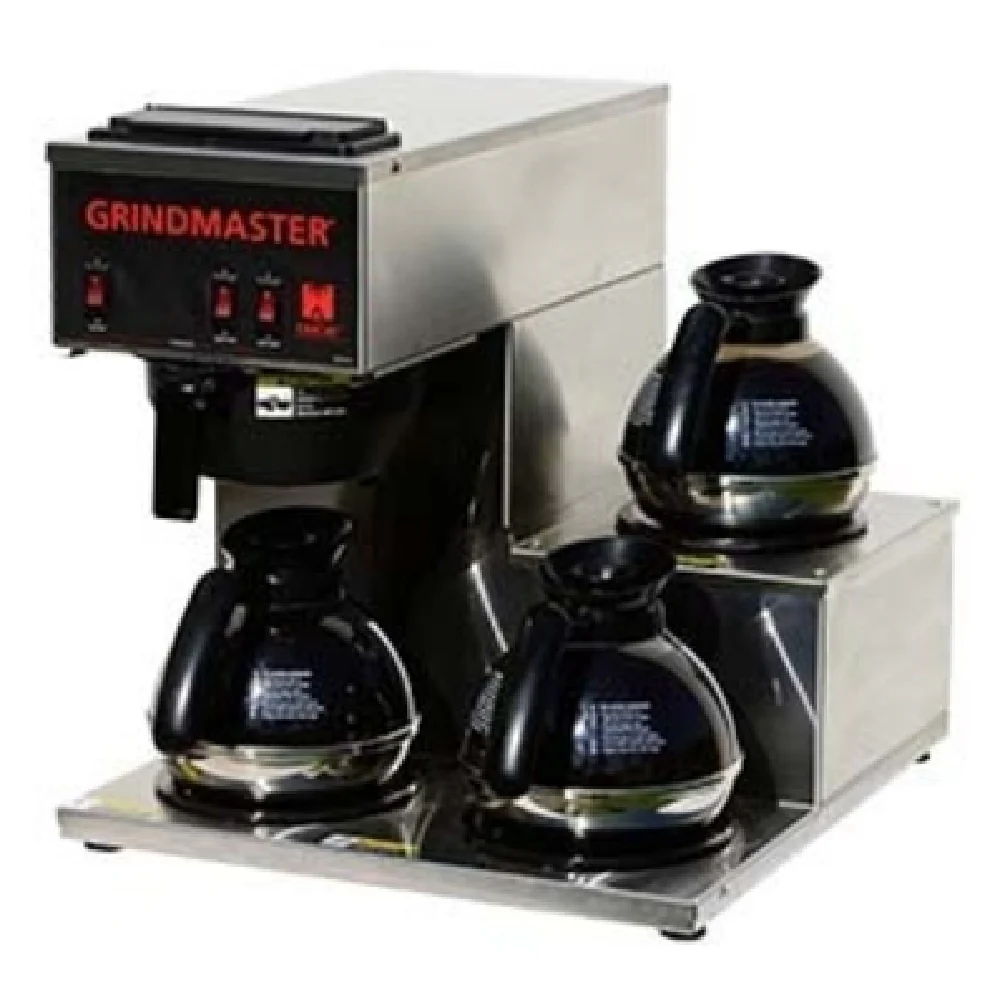 Grindmaster Cecilware CPO-3RP-15A 16 Inch Manual Fill Coffee Brewer Stainless Steel with 3 Warmers Grindmaster Cecilware CPO-3RP-15A 16 Inch Manual Fill Coffee Brewer Stainless Steel with 3 Warmers