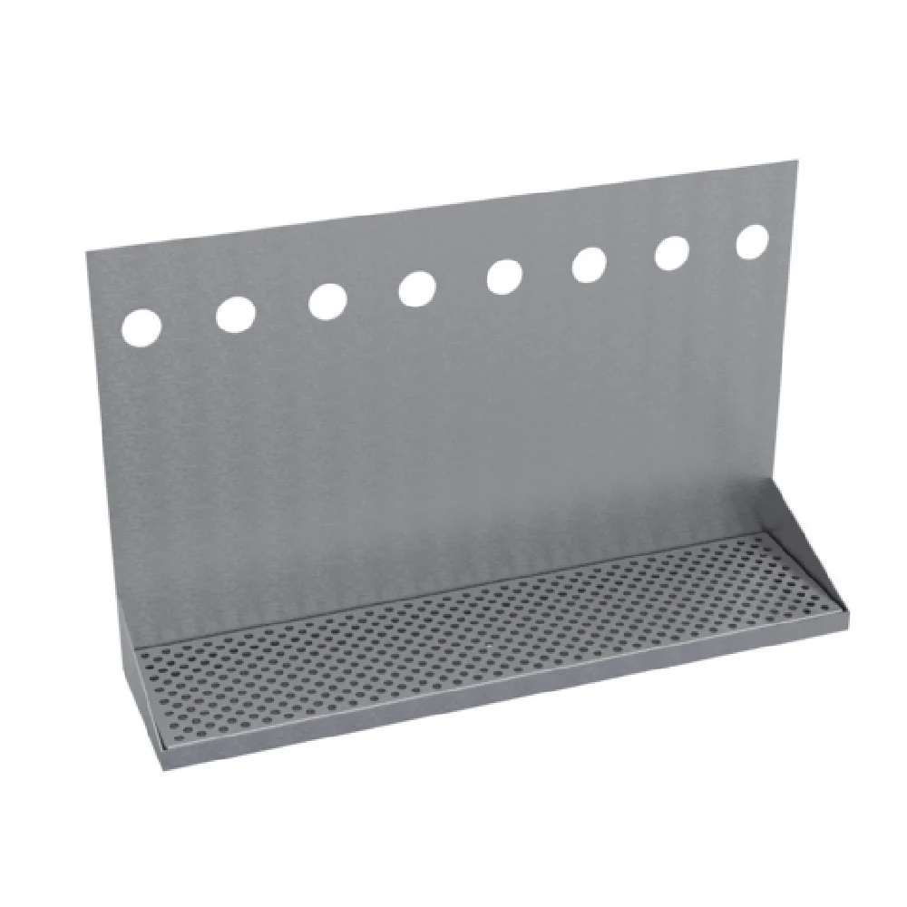 Optional 24 Inch Brushed Stainless Steel Drip Tray for Faucet Towers, Krowne KHT-24S