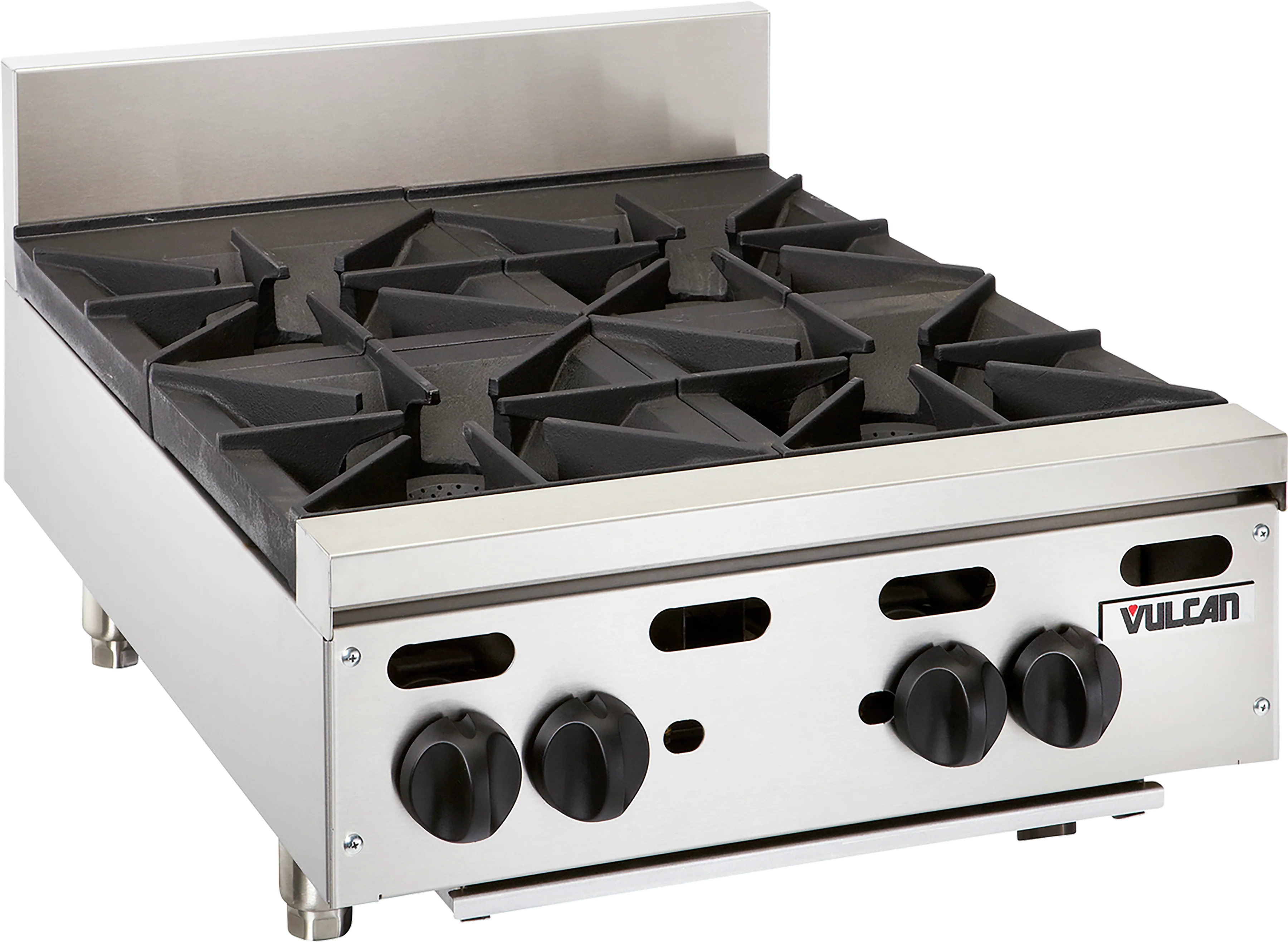 Vulcan VHP424_NAT 24 Inch Gas Hotplate with 4 Burners 30000 BTU Vulcan VHP424_NAT 24 Inch Gas Hotplate with 4 Burners 30000 BTU