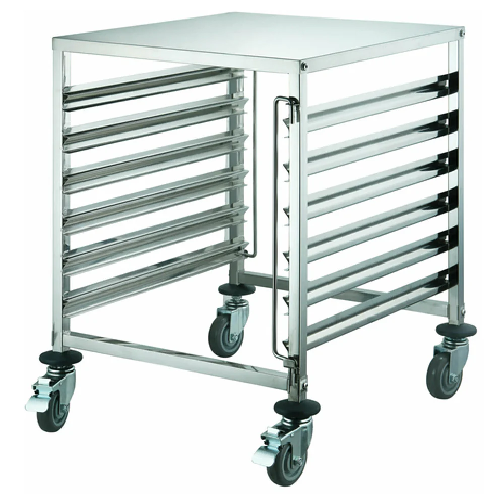 Winco SRK-12D 26 Inch 12-Tier Mobile Under-counter Pan Rack Stainless Steel