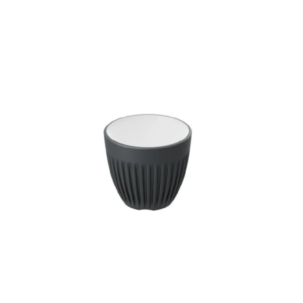 BauscherHepp TGY5016 3.2 Oz. Espresso Cup Gray Melamine Chip and Stain Resistant
