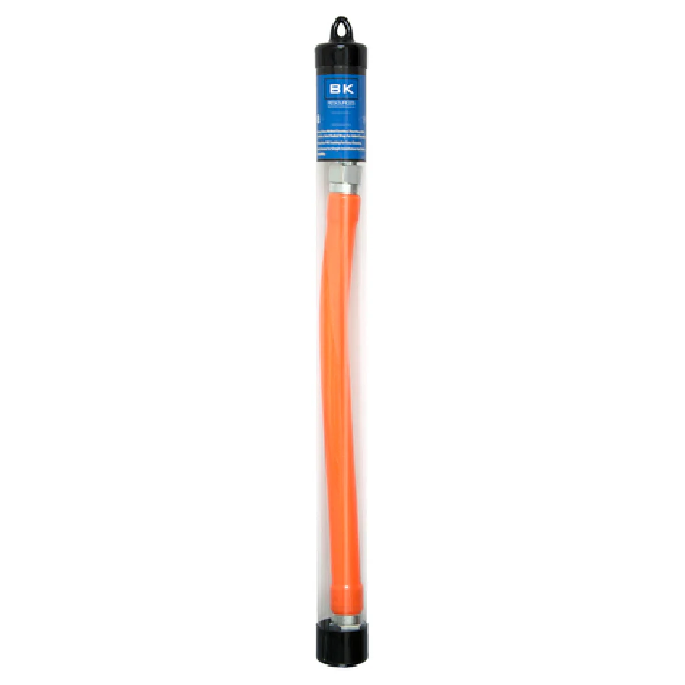 BK Resources BKG-GHC-10048-PT 48 Inch Gas Connector Hose 1 Inch I D 304 Stainless Steel with Radial Wrap