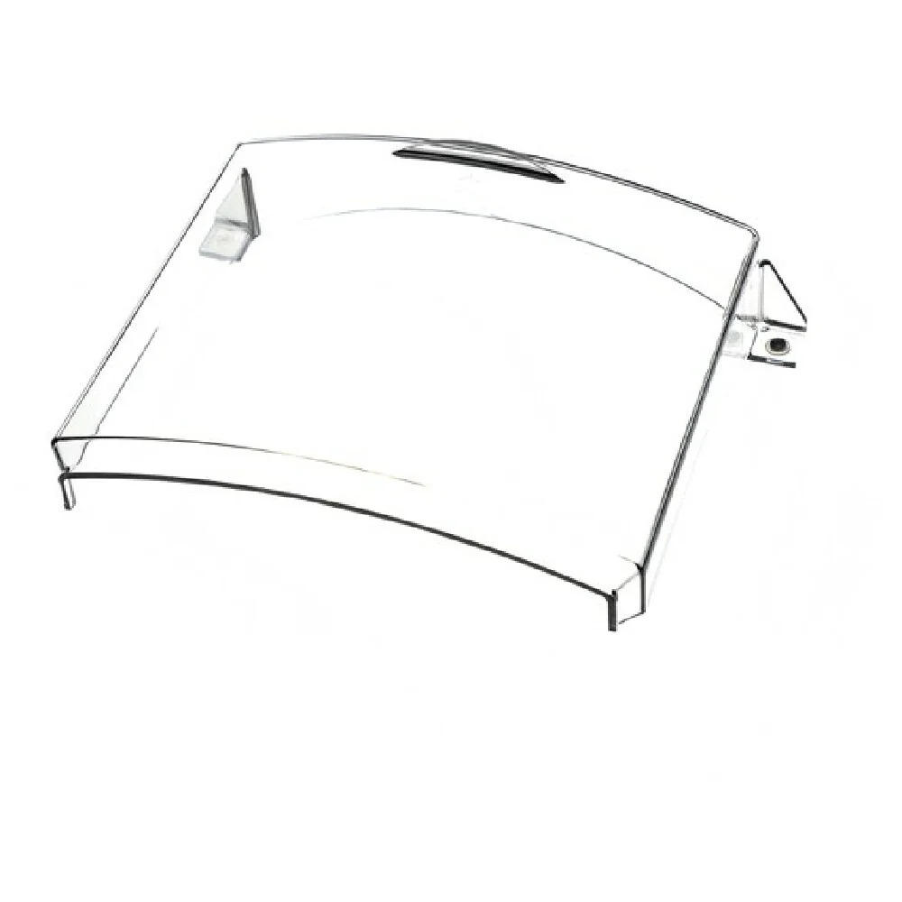 Zummo 1402003BR-5 11 Inch Smoked Front Cover Stainless Steel with Descriptors