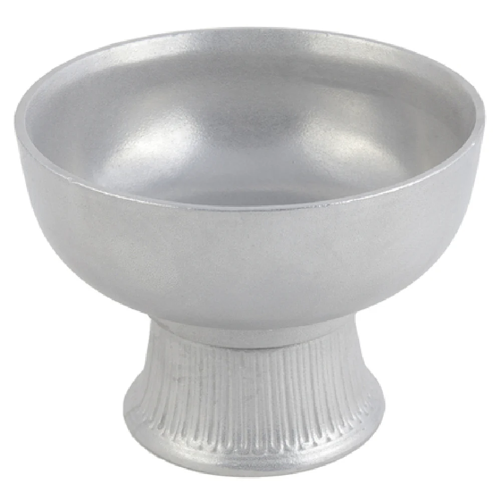 Bon Chef 150049059 2 Quart Round Serving Bowl with Pedestal Aluminum Pewter-Glo Finish Bon Chef 150049059 2 Quart Round Serving Bowl with Pedestal Aluminum Pewter-Glo Finish