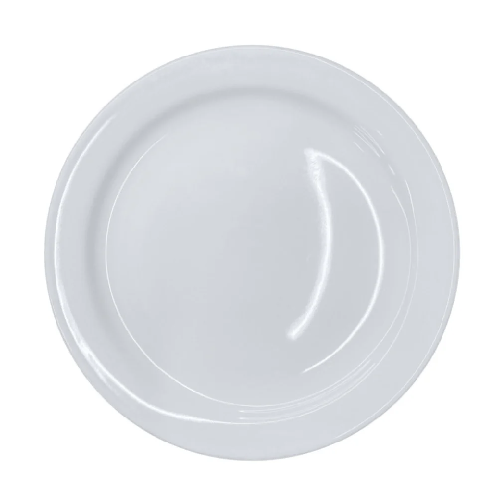 Steelite 6900E491 7.25 Inch Round Plate White Cafe Porcelain - 3 Dozen Packs