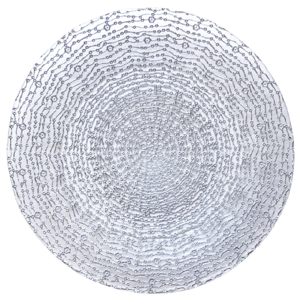 Bon Chef 200004S 13 Inch Glass Charger Plate Decorative Silver Hand Wash Only Bon Chef 200004S 13 Inch Glass Charger Plate Decorative Silver Hand Wash Only