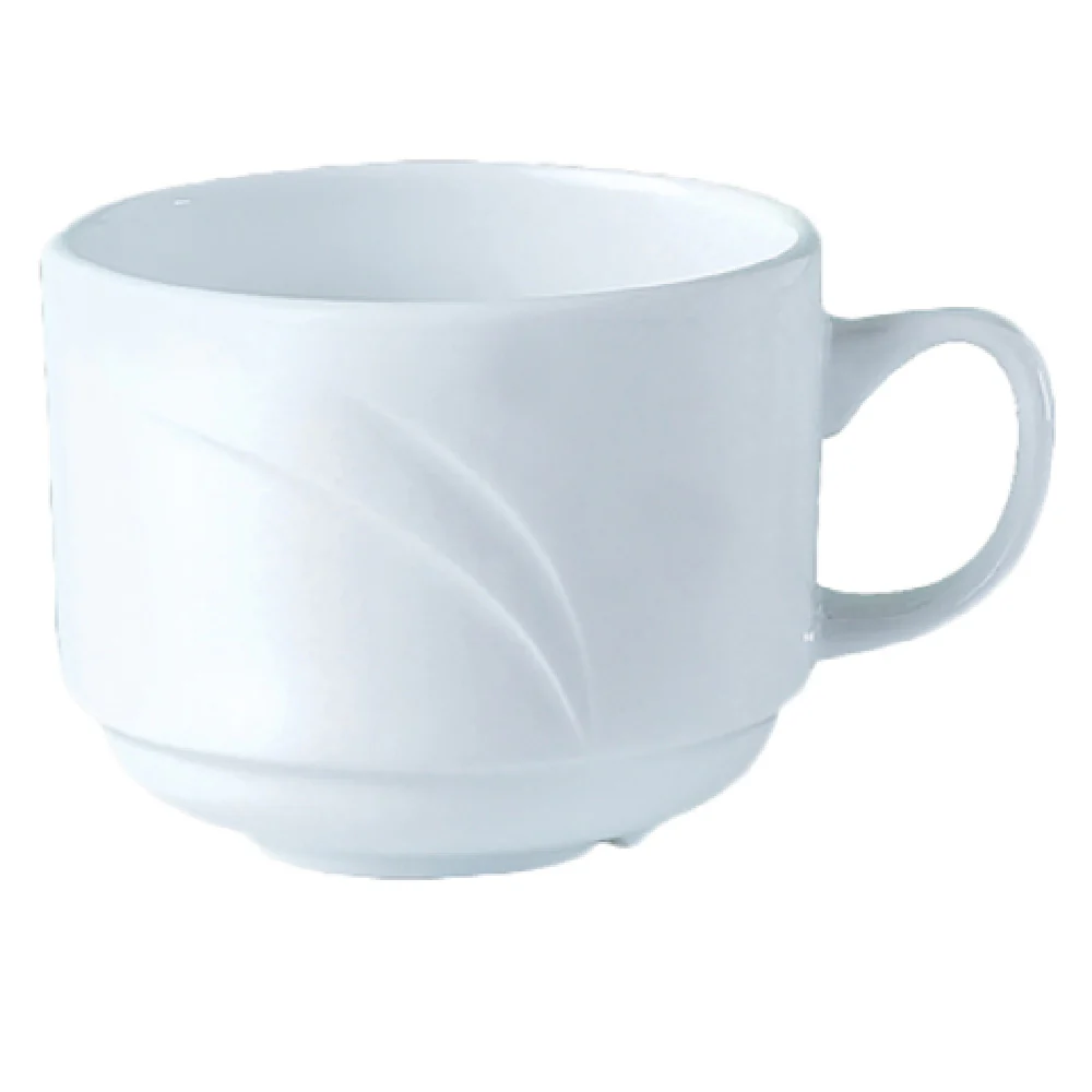 Steelite 9300C531 7.5 Oz Stack Cup Alvo Alumina Vitrified 4.375 Inch