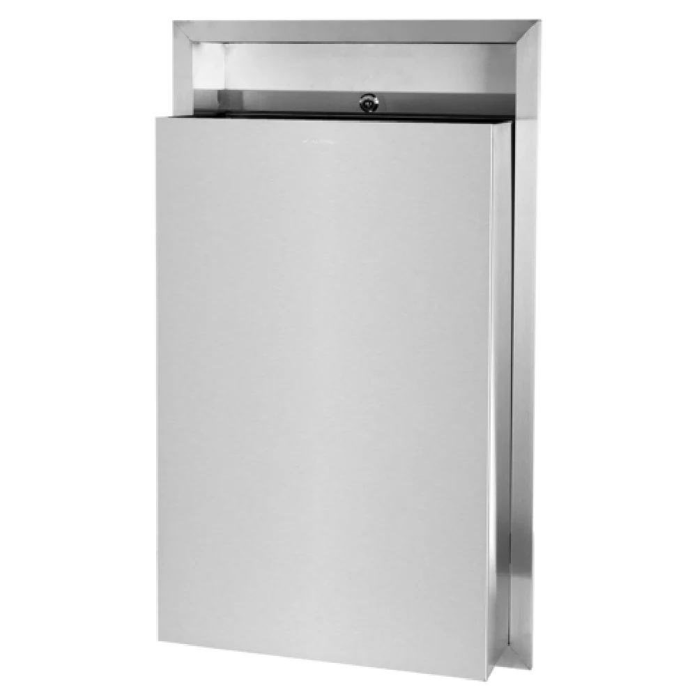 Alpine Industries ALP493 17 Inch Recessed Waste Receptacle Stainless Steel Alpine Industries ALP493 17 Inch Recessed Waste Receptacle Stainless Steel