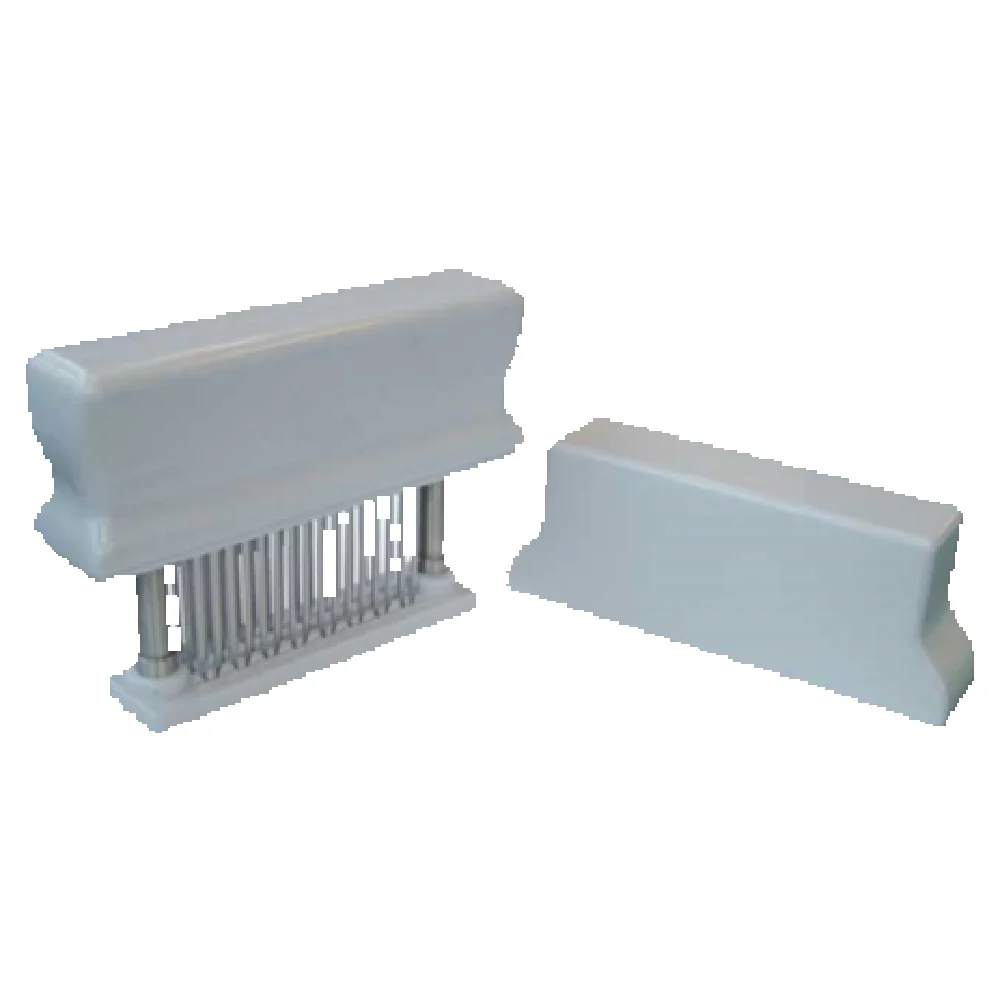Omcan 10482 6.25 Inch Meat Tenderizer Manual Stainless Steel 3 Row 48 Needle White Omcan 10482 6.25 Inch Meat Tenderizer Manual Stainless Steel 3 Row 48 Needle White