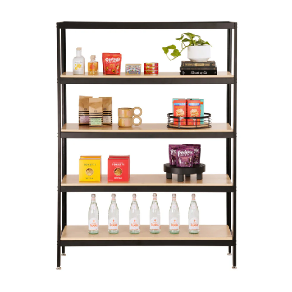 Cal Mil 23414-48-71 48 Inch 4 Tier Display Stand Wood Blonde Finish Cal Mil 23414-48-71 48 Inch 4 Tier Display Stand Wood Blonde Finish