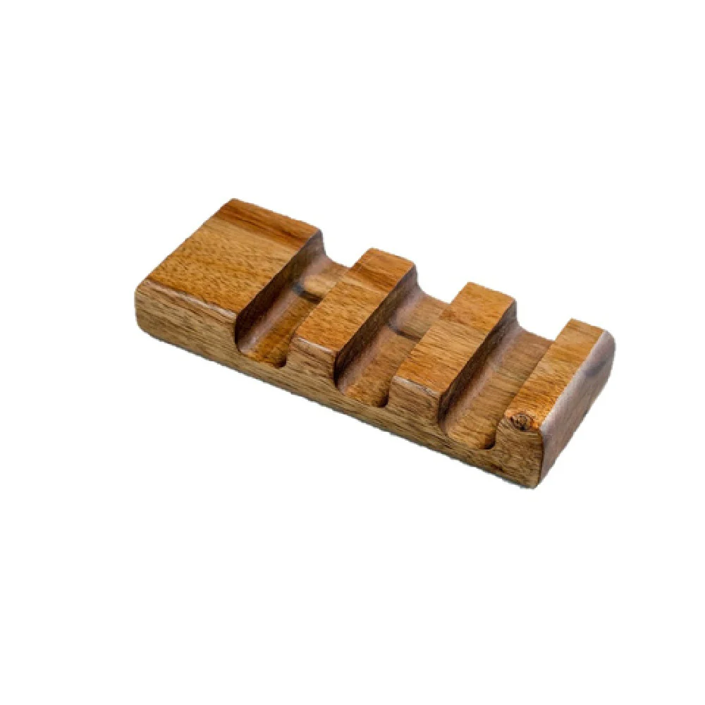 On The Table T-501 7.5 Inch Taco Serving Board Acacia Wood Dishwasher Safe