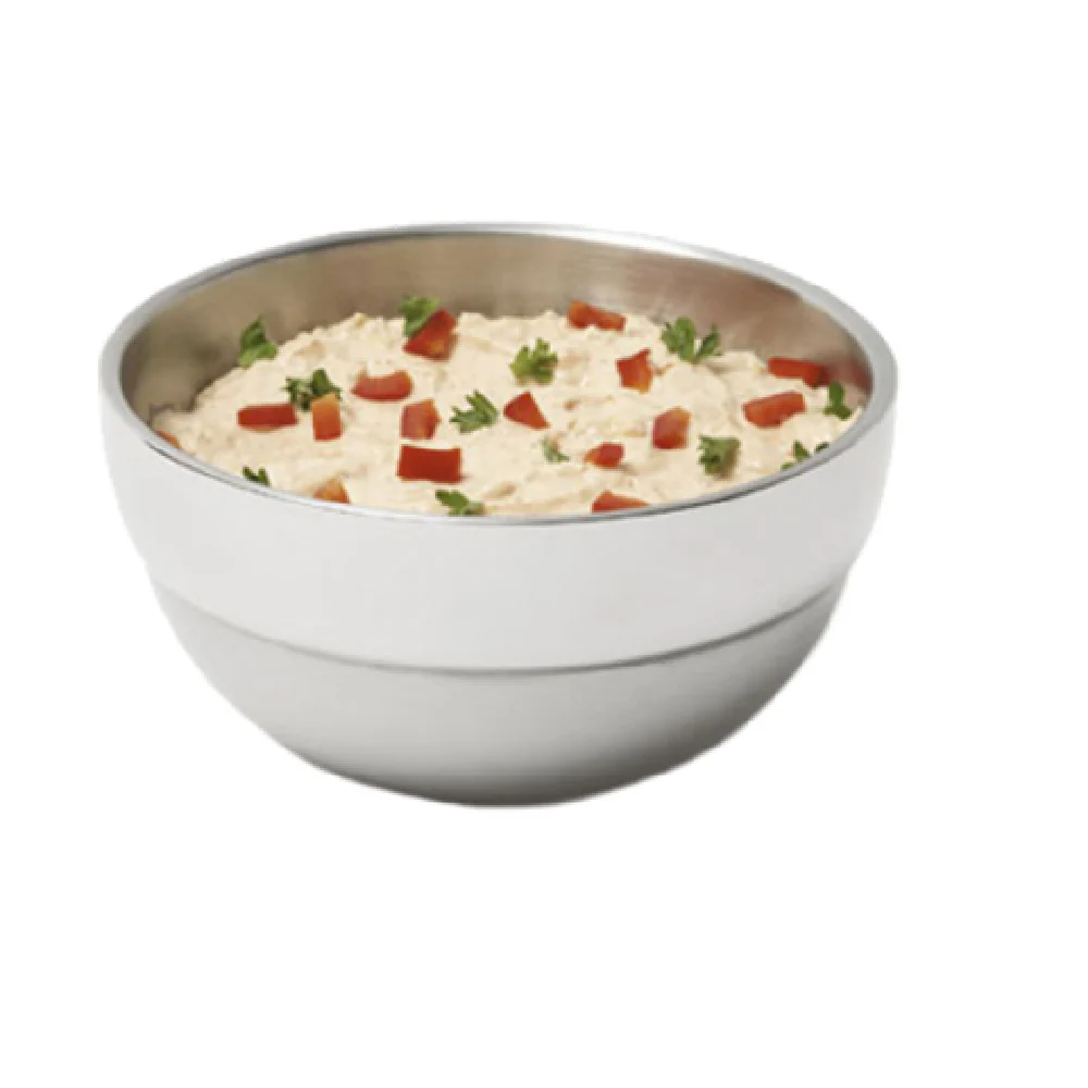 Vollrath 46665 .75 Quart Insulated Double Wall Round Bowl Stainless Steel with Dishwasher Safe