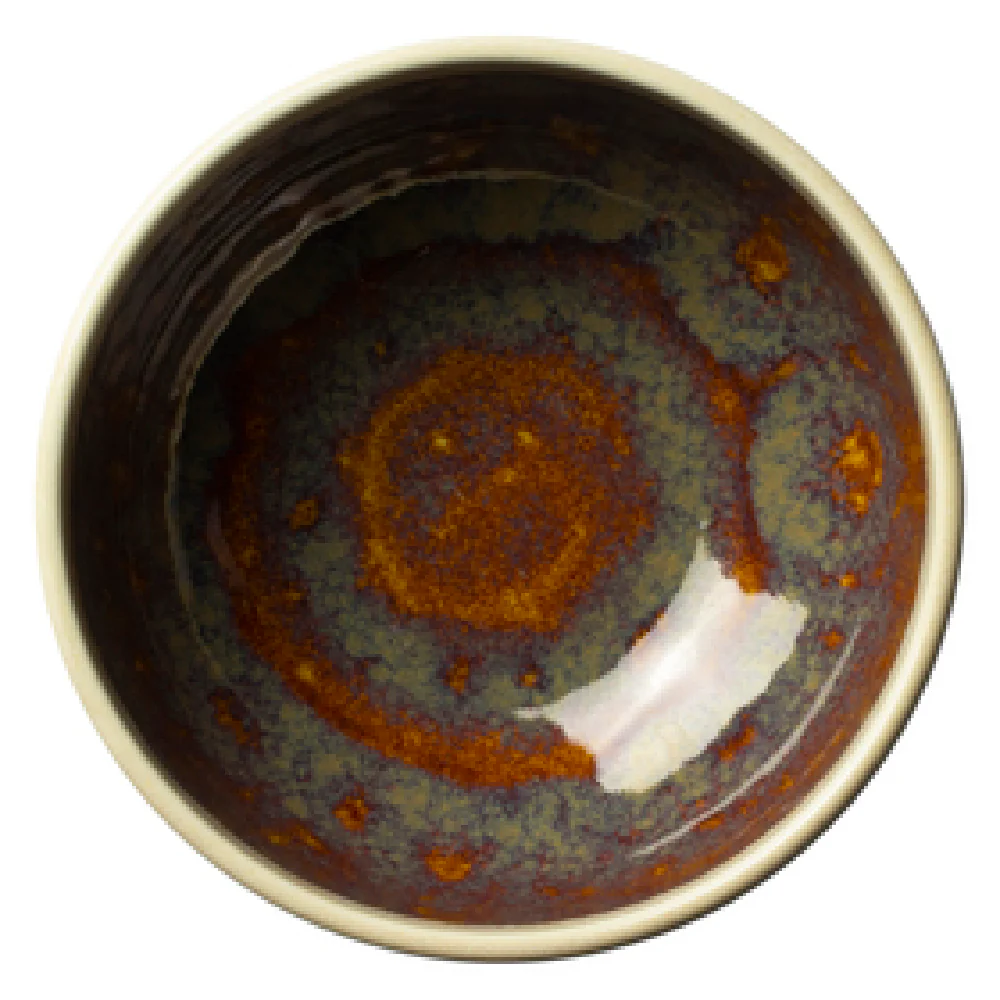 Steelite 17840481 16.5 Oz Bowl Aurora Vesuvius Amber Alumina Vitrified